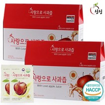 싱싱 사랑으로 사과즙 2박스 60포, 100ml