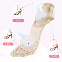 전체 패드 구두깔창 구두패드 구두쿠션 힐패드 발패치, 블랙