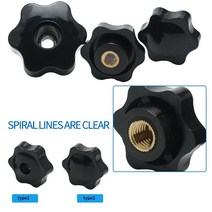 손으로 조이는 수동 너트 나사 별 기계식 블랙 엄지 너트 클램핑 손잡이 너트 M5 M6 M8 M10 10 PCs 5, M8 32 type1 10pcs