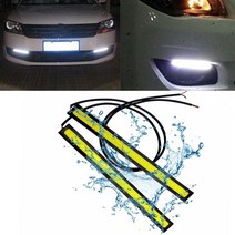 led 스트립 간접 조명 줄조명 자동차 D 스트립 조명 17CM 방수 주간 주행등 COB DRL 차량 인테리어 d, 01 4Pcs DC12V 17cm, 01 파란