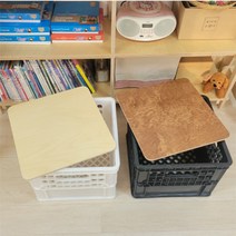 자작나무 우유 캠핑 박스 상판 의자, 자작나무 브라운