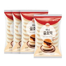기린 미니꿀호떡 4봉 방학 초등학생 아이들 간식 유치원 사무실 롯데제과 가을 당충전, 24개