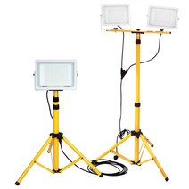 고휘고 LED 투광기 전용 스탠드 포함 플로드라이트 작업용 캠핑용, CA-50W투광기2개 전용스탠드