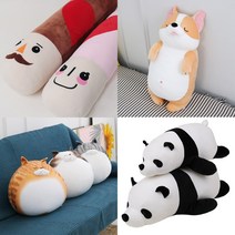 모찌 시바견 애착인형 누웁 시바 대형 국산 강아지 곰 고양이 거북이 여우 돌고래 바나나 펭귄 빼빼로데이, 3 꽈당삐약