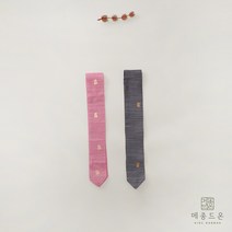 메종드온 금박 호연 댕기(핑크 블랙)
