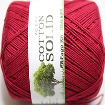 뜨개몰 뜨개실 가방실 소품실 면실 코튼솔리드, 077.자주