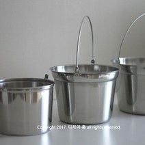 스텐 양동이 바스켓 / 3size / 다용도바스켓, 2호, 1개