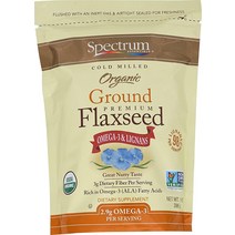 Spectrum Essentials 유기농 그라운드 아마씨 396.9g 14oz 4팩