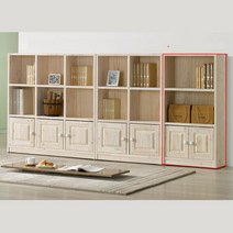 610 2자3단 문달린 수납장 원목책장 유치원 수납책장 (3일이내 배송일정 전화안내), 그린 (999개)