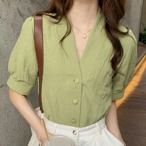 이지핏 여성 퍼프소매 블라우스 그린 회사원 복장 셔츠 코디 퍼프소매블라우스 여성남방 여성셔츠 여성셔츠블라우스 여자블라우스 여성브라우스 여성여름블라우스 블라우스셔츠 셔츠블라우스 여자여름셔츠 퍼프블라우스 정장블라우스