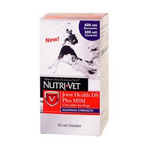 Nutri-Vet Hip and Joint Health Plus Chewables for Dogs 60 Count