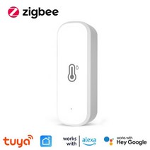 스마트 습도센서기CoRui Tuya 지그비 스마트 온도 및 센서 배터리 구동 홈 보안 Alexa Google, 한개옵션1, 01 Zigbee Version