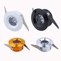 직부조명 LED 스포트 라이트 미니 Led 천장 조명 1 와트 3 임베디드 램프 전구 캐비닛 카운터 쇼케이스 AC8, 04 3W DC12V_02 White body, 02 Natural white 4000K
