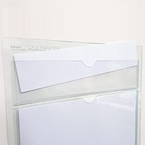 타이틀 A4 표지판 꽂이 포켓 안내판 10개 알림판 게시판 사인물 공사현황판, 벤타샵가로형