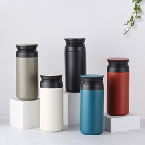 트래블 텀블러 350ml 레이저 각인 주문제작 DD-10032, 블랙(각인)