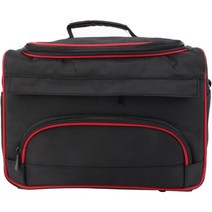 파우치 Forest Oxygen 대 수납 화장품 가방 네일 아트 젤 폴리쉬 병 메이크업 이발 여행 오거나이저 화장실 용품 도구 브러쉬 Color Black