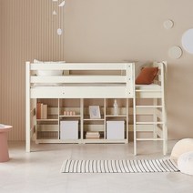 한샘몰pick 우드몽드 리틀홈 원목 벙커침대 원목책장 1ea포함매트 별도, B 메이플우드(B)