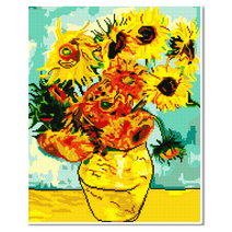 모모픽스 보석십자수 40x50cm 캔버스액자, DI01 고흐 해바라기
