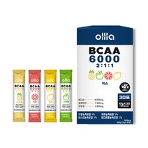 올라 BCAA 6000 파우더 스틱 믹스 10g 30개입 한달분량, 30포, 1개