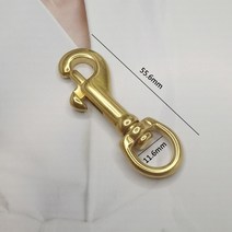 볼트스냅 다이빙 스냅훅 황동 볼트 스냅 후크 트리거 회전 걸쇠 가죽 공예 가방 스트랩 벨트 웨빙 애완 동물 강아지 끈 클립 6 개, 없음, 없음, 3