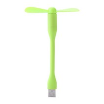 10 PCS 유연 미니 USB 팬 저전력 Bendable 휴 보조베터리 노트북/충전기 여름 쿨러 가제트, 03 Green_01 1 PCS