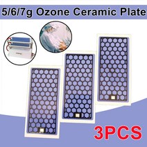 휴대용 세라믹 오존 발생기 5g/6g/7g 더블 3 플레이트 공기 정수기 부품 개, [02] 6g-3pcs, 02 6g-3pcs