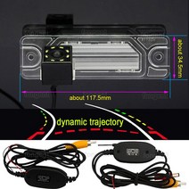 후방카메라 170 도 1920x1080P AHD 특수 차량 후방 카메라 르노 Koleo 2009 QM5 MK1 SM5 KPQ A32 인피니티 Q70L trasera, [06] Dynamic Wireless