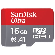 샌디스크 울트라 Micro SD 메모리카드 SDSQUAR-016GB, 16GB
