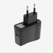 기본 5V 1A USB 가정용 스마트폰 충전기 전원 어댑터, 블랙