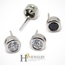 호림쥬얼리 실버92.5정품)히트심플(HR)실버 6.5mm 써클 귀걸이(택