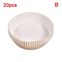 기름종이 유산지제작 종이호일 미용용품20Pcs 에어 프라이어 라운드 종이 베이킹 매트 주방 액세서리 오일, 02 B