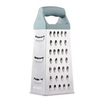 치즈 그레이터 그라인더 4 양면 스테인레스 스틸 블레이드 가정용 상자 강판 컨테이너 다목적 야채 커터 주방 도구 수동 슬라이서, 01 1Pc