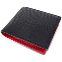 [도치기 가죽] 접이식 지갑 맨즈 일본제 글렌 체크 TGS-3467 (red)