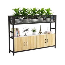 회사 사무실 공간 분리 수납장 가벽 진열장 칸막이장, 윌넛-길이80x29x10