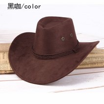 카우보이모자 웨스턴 재즈 중년 남성 페도라 창모자