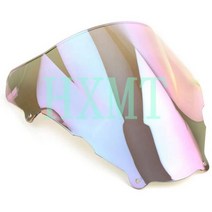 오토바이 스쿠터 롱 윈드스크린 너클가드 보조스크린 윈드실드 스즈키 윈드 실드 스크린 더블 버블 SV650 SV650S SV400 SV400S SV 650 S 400 1999 200, 화이트 이리듐