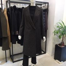 [백화점SAY][막스카라] 체크카라 더블코트M01PWJ501ME