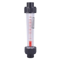 LZS-15 플라스틱 튜브 유량계 액체 유량 게이지 물 Rotameter 유량계 수분 측정기 튜브 20mm, 6-60리터