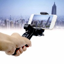 아이폰 갤럭시 호환 스마트폰 삼각대 그립 손잡이 거치대, 1개