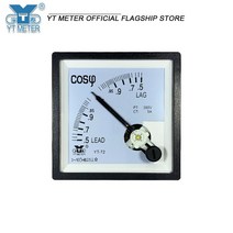 측량 검측Yt72 삼상 역률 측정기 cos380v 100V 5A 포인터-101 AC 위상 시퀀스 리드 지연 cp72 dh72 크기 68, 02 COS 380V 5A