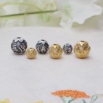 올스샵 925 3D 옴자 실버볼 / 염주 팔찌 목걸이 재료 부자재