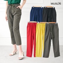 엄마옷 모슬린 린넨 스트링 배기팬츠 PN004123마담 미시 중년여성의류 빅사이즈 할머니옷 50대 60대