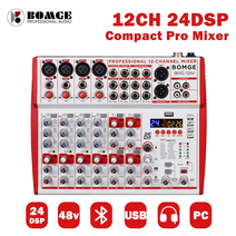 오디오 믹서 bomge 10 xenyx 프리앰프 24dsp 블루투스 및 20, bmg-12m-us