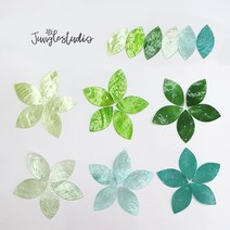 [나뭇잎] 컬러자개(10개묶음) 썬캐쳐 자개 모빌 만들기 재료 DIY, 나뭇잎 4번(10개)