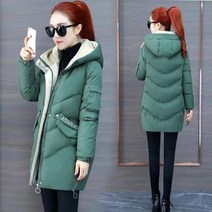 Wxie 겨울 하프 패딩 여성 도톰 박시 패딩 점퍼 패딩 점퍼 아우터 다운 코트