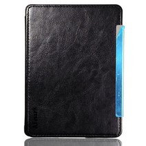 킨들케이스 플립 북 커버 for 빛나다 4 5 d01100 ebook high pu +, 검은색