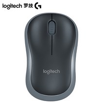 레이저포인터usb충전가능 Logitech M590/M186 무선 음소거 마우스 2.4GHz Unifying 듀얼 모드 1000 인치 당 점 멀티 장치 광학 자동 사무실 PC 용, [03] M186 Black