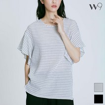 W9 조직감 라운드 풀오버 블라우스_TMBLB37W02-T