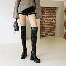 SZ가죽롱부츠 여성워커 여자 신발 웨스턴부츠 여성 롱부츠