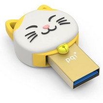 일본직발송 3. PQI 듀얼 USB 메모리 64GB USB3.0 TYPE -A microUSB 대응 행운고양이 (럭키캣) Connect 30, 64GB  재물을 초대하는 금고양_, 상세 설명 참조0